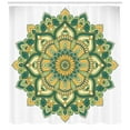 thumbnail image 3 of Ambesonne Eastern Shower Curtain, Dahlia Petals, 69"Wx70"L, Fern Green Apricot, 3 of 3
