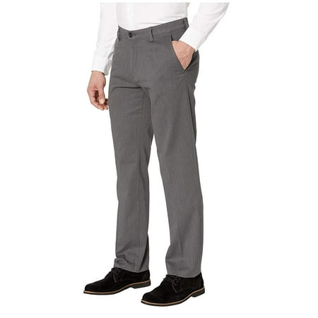 Dockers Men’s Straight Fit Easy Khaki Pants D2, Storm Heather (Stretch), 42W x 30L