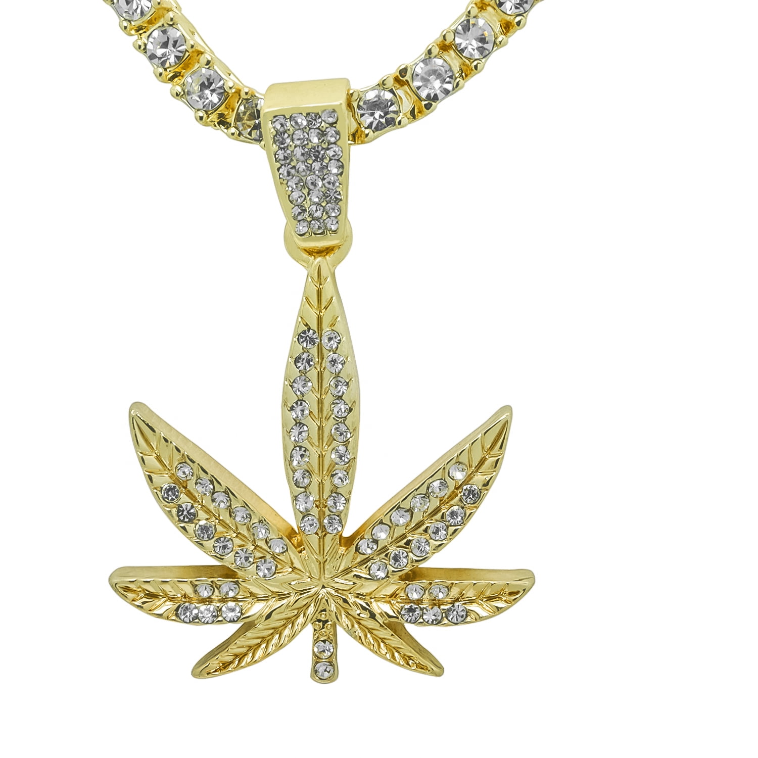 White Gold-Tone Hip Hop Bling Iced Out Cardi B Money Moves Letter Pendant with 16 Tennis Chain and 24 Rope Chain