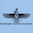 thumbnail image 3 of CafePress - Farvahar Design II Good Thoughts, Words, Deeds L - Men's Classic Graphic T-Shirt, 3 of 4