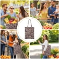 thumbnail image 3 of Boho Chic Paisley Foldable Tote Bag - Reusable Grocery Bag with Vintage Floral Pattern, Washable & Durable, 3 of 6