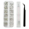 thumbnail image 1 of WIFKLSIIPG 6 Sizes Nail Art Rhinestones and Clear Rhinestones with Pick Up, 1 of 1
