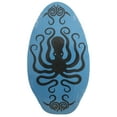 thumbnail image 1 of Rubber Top Wooden Skimboard With Slip Free Grip (No Wax Needed!) (Lt. Blue/ Octopus, 41 Inch), 1 of 1