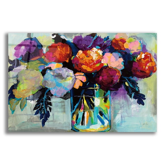 Epic Art 'A Colorful Life' by Jeanette Vertentes, Acrylic Glass Wall Art, 16"x12"