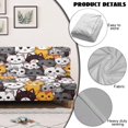thumbnail image 6 of SCRAWLGOD Cartoon Cats Pattern Sofa Slipcover Washable Sofa Cover Without Armrest Heavy Duty Furniture Protector Breathable Couch Slipcover with Elastic Bottom, 6 of 9