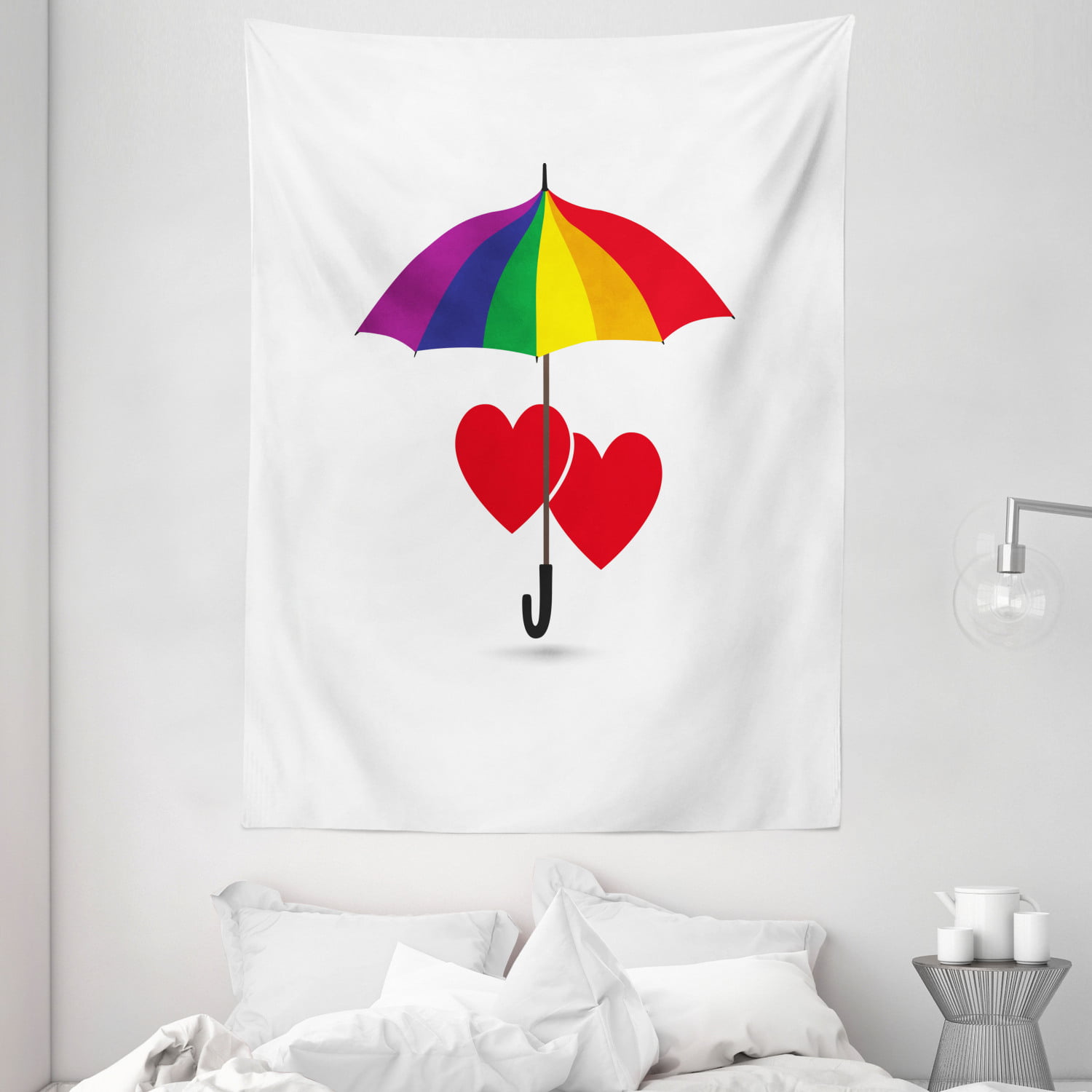 LGBTQ Pride Rainbow Romance Metal Wall Plaque Art Love Is Love 