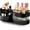 Black, variant on Niulife 360 Rotating Makeup Organizer for Vanity Large Capacity Cosmetic Storage Case,Dresser Make Up Organizer Holder for Bedroom Bathroom and Countertop,2 Tiers White