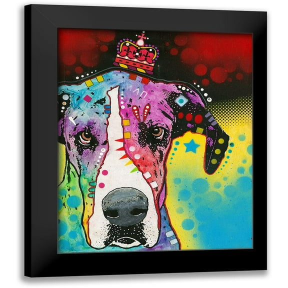 Dean Russo Collection 12x14 Black Modern Framed Museum Art Print Titled - good to be queen