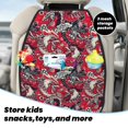 thumbnail image 5 of Pofeuu Rooster Head Print 2 Pack PU Leather Kick Mat Back Seat Protector, Universal Car Seat Back Organizer, Waterproof Backseat Protector For Most Car, 5 of 8