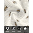 thumbnail image 7 of Yellow Bees Cloth Napkins Set of 8 Reusable Dinner Napkins, Honeybee Geometric Hive Simple Pastoral Cocktail Napkin Washable Table Napkins for Wedding/Holiday Party/Baby Shower 20"x20", 7 of 7