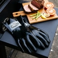 thumbnail image 3 of Expert Grill Insulated Heat Resistant BBQ Gloves, Black, 3 of 10