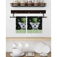 thumbnail image 3 of St. Patrick's Day Kitchen Dish Towels for Drying Dishes Set of 4, Lucky Shamrock Cute Puppy Hat Green Plaid Waffle Weave Microfiber Hand Tea Bathroom Towels Quick Dry & Absorbent Towel 15.7x23.6, 3 of 7