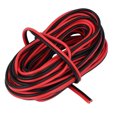 thumbnail image 1 of Cable eléctrico de 250V 6.5A 1.5mm2, 2 cordones, 8M 26Ft de largo, rojo y negro, 1 of 2