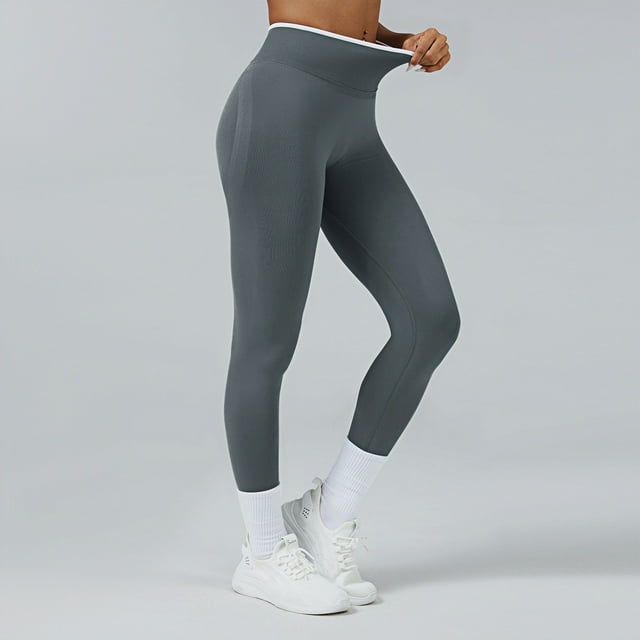 WILLBEST conjunto de Pantalones de Yoga de Cintura Alta para Mujer, Leggings de Entrenamiento Sin Costuras con Sujetador Deportivo, Gimnasio, Running, Cómodos Y Elásticos, para Uso Diario Chica