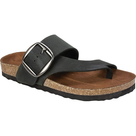 UPC 190748501188 product image for Women s White Mountain Harley Thong Sandal Black Nubuck 10 M | upcitemdb.com