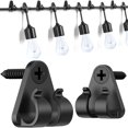 thumbnail image 1 of Cadena de luces Light Hooks Lewufe para exteriores, paquete de 50, color negro, 1 of 7