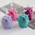 thumbnail image 3 of Juego de 2 Velas de Búho en Silicona para Adornar Dulces y Bombones 2 piezas, 3 of 7