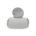 thumbnail image 4 of Living Health Products MBR-mini-019-19 Mini Microbead Pillow Neck Roll Bolster Pillows - Squishy Mooshi Beads Offer Comfort & Support, Light Gray, 4 of 4