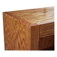 thumbnail image 4 of Concepts in Wood 18 Shelf Triple Wide Wood Bookcase, 84 inch Tall - Oak Finish, 4 of 6