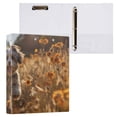 thumbnail image 3 of Dog Flowers Trees Grass 3 Ring Binders 1.5 inch Hardcover File Folders with Interior Pockets A4 Size Organizer for School Office Hospital, 3 of 8