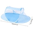 thumbnail image 2 of Pop Up Mosquito Net Foldable Pop Up Cradle Tent Mosquito Net, Breathable Shade Tent Summer Protection Tent Bedding Blue, 2 of 9