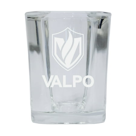 

Valparaiso University 2 Ounce Square Shot Glass laser etched logo Design