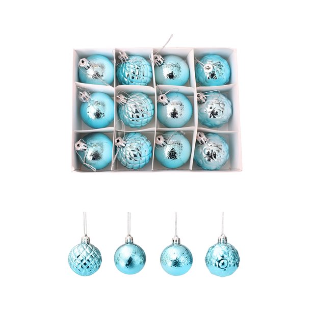 Decoraciones de Árbol de Navidad Decoración de Bola de Navidad Anti Shatter Decoración de Navidad Conjunto con Varios Estilos de Decoraciones de Árbol de Navidad, También Adecuado para Otras Decoracio