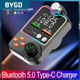 thumbnail image 1 of Bluetooth 5.0 Car Handsfree Audio Receiver Universal Durable Car Kit Mp3 Modulator Player Portable 5.0 Fm Car Transmitter Usb01China He Qiyong unisex, 1 of 1