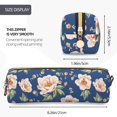 thumbnail image 3 of Easygdp Flower para Estuche de Lápices de Cuero, Estuche de Papelería de Cuero, Estuche de Gran Capacidad con Cremallera, 3 of 7
