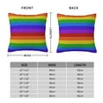 thumbnail image 2 of Honeii Colorful Glitter Rainbow Print Throw Pillow, Square Decorative Pillow Forms Soft Fluffy Plump Pillow Decorative Pillow Inserts,Couch Pillows-24"x24", 2 of 7