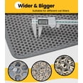 thumbnail image 6 of Conlun Double Layer Honeycomb Cat Litter Mat, Non-Slip & Washable, Gray, 23" x 17", 6 of 7