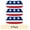 Stars & Bars, variant on Rawlings Sporting Goods Eye Black Sticker USA