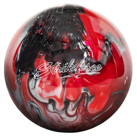 KR Strikeforce Polyester Undrilled Bowling Ball Red/Black/White 6lb