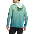 thumbnail image 6 of hotojiny Men's Hooded Sun Shirts with Mask Summer Fashion Fishing Shirts for Men Gradient Long Sleeve UPF 50 Hiking Light Jacket, 6 of 7