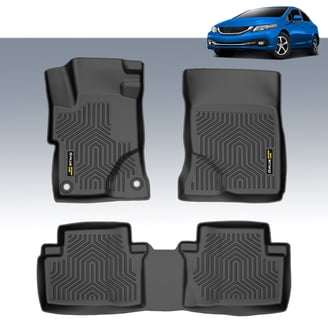 3pcs Floor Mats Floor Liners For Honda Civic 2022 2023 2024 All Weather