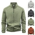 thumbnail image 4 of ZACPNCV Men's Fleece Jackets Full Zip Lightweight Jacket Casual Soft Warm Coats with Pockets, 4 of 4