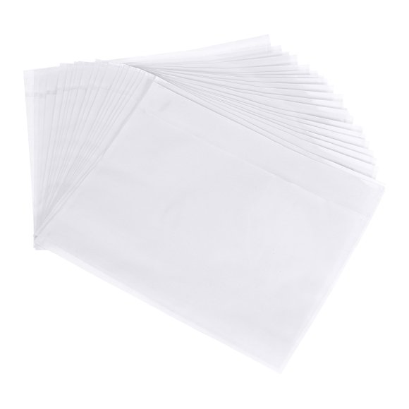 Unique Bargains 5.7x7' Clear Packing List Envelope, 50 Pack Self-Adhesive Side Loading Invoice Label Pouch Sleeves