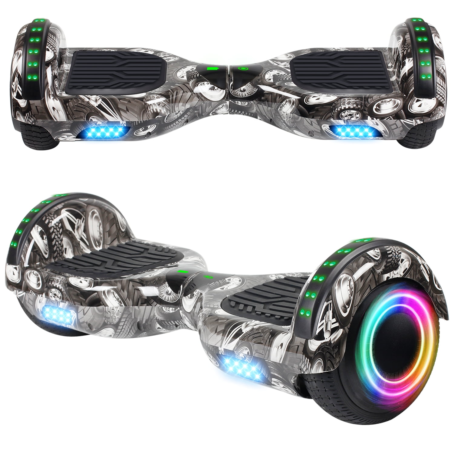 SISIGAD Hoverboard TwoWheel Self Balancing Scooter 6.5" with Bluetooth