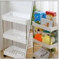 thumbnail image 3 of MLINS 1Pc Multi-layer Storage Rack Bathroom Kitchen Office Storage Container, 3 of 8