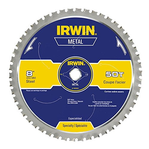 IRWIN 8Inch Circular Saw Blade, MetalCutting, 50Tooth (4935557