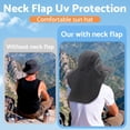 thumbnail image 4 of Minzimin Sun Fishing Hats with Neck Flap for Men Women UV Sun Protection Bucket Hat 1Pack, 4 of 7