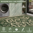 thumbnail image 4 of Hasoo Gray/Green Area Rugs 9x12 for Living Room Floral Snake Large Washable Indoor Soft Non Slip Floor Carpet, 4 of 5