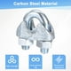 thumbnail image 4 of Uxcell 10-Pack Abrazaderas de Cable, Clip de Cable de Acero al Carbono M5, Sujetador de Perno en U, 4 of 6