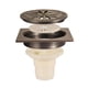 thumbnail image 1 of Desagüe de ducha de latón, desagüe de piso cuadrado, rejilla de ducha antiolor para baño, calibre grande, 10 x 10 cm, accesorios de baño, 1 of 2