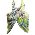 thumbnail image 5 of Wrapables® Retro Lightweight Infinity Scarf, Psych Lime, 5 of 7