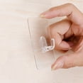 thumbnail image 4 of OUNONA 12 Pcs Crochets Adhésifs en Plastique PVC Transparent Réutilisables pour Usage Domestique Décoration Maison, 4 of 7