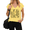 2-Yellow, variant on UNISHE Women's Dark Humor Graphic V-Neck T-Shirt Short Sleeve White Anti-Motivational Quote Tee