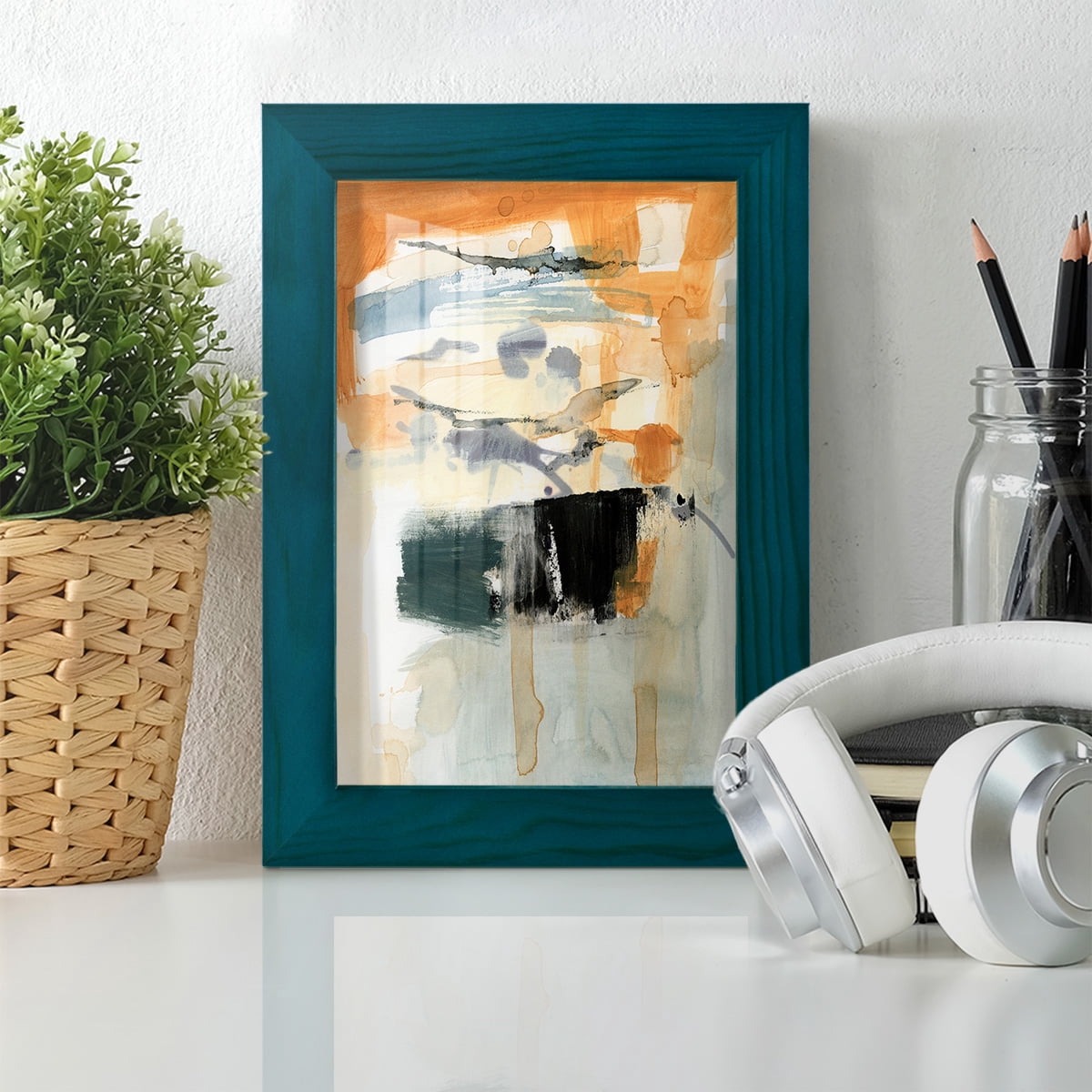 Seria I - Framed Print w/glass - Ocean Blue