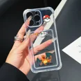 thumbnail image 3 of Pikachu Gengars Squirtles Bulbasaurs funda de teléfono para iPhone 16 15 14 Plus 13 12 Mini 11 Pro Max X Xs 7 8 Card Pocket Clear Cover, 3 of 5