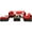 Red, variant on 6PCS Outdoor Patio Rattan Furniture Set Cushioned Sectional Sofa Turquoise